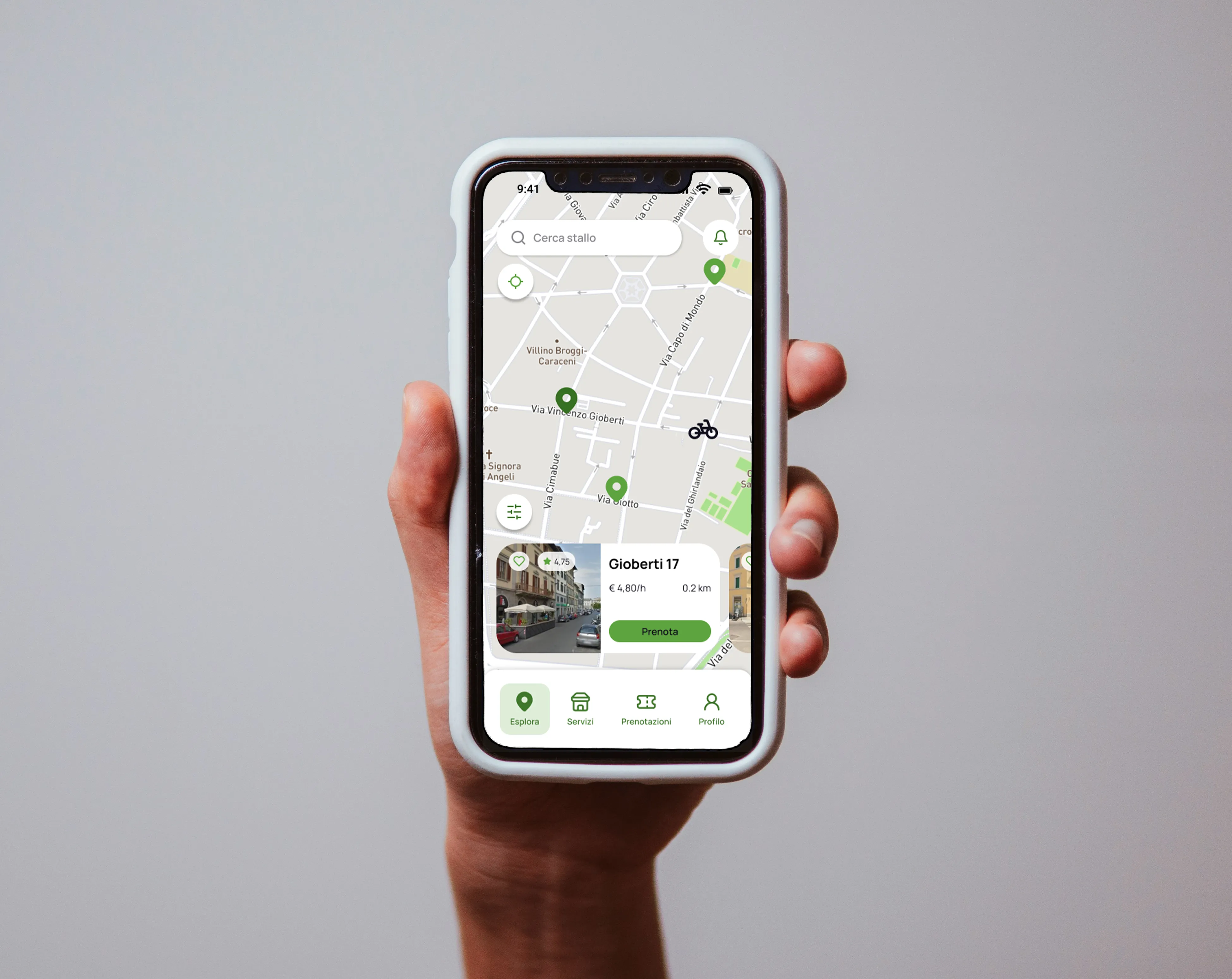 Stallo app interface preview